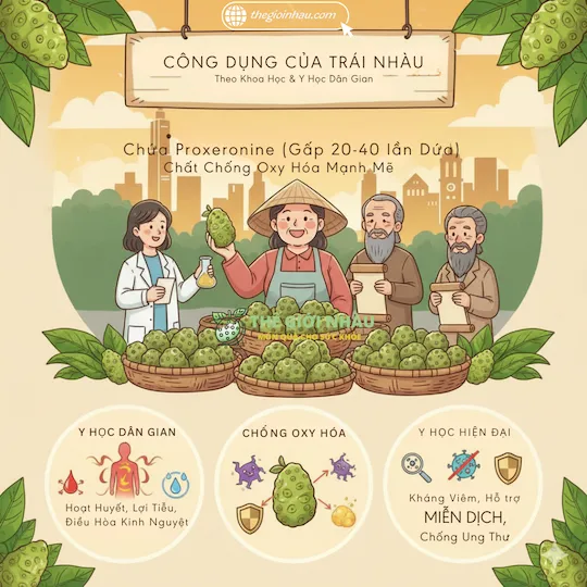 Công Dụng Của Trái Nhàu Theo Nghiên Cứu Khoa Học Và Y Học Dân Gian