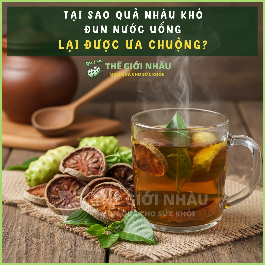 Tại Sao Quả Nhàu Khô Đun Nước Uống Lại Được Ưa Chuộng